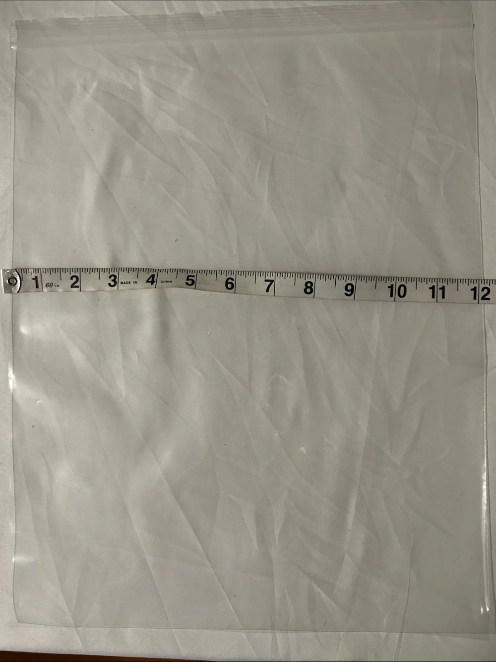 Clear Zip Top Poly Bags 12